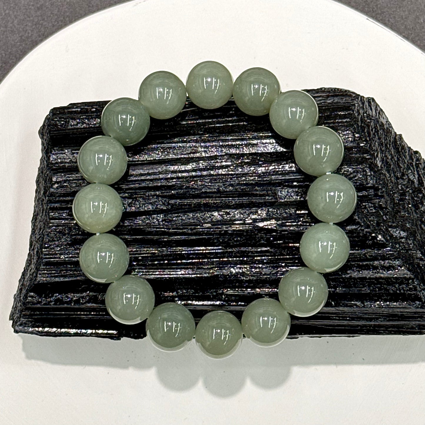 Chinese Qiemo Blue Hetian Nephrite Jade Bracelet - Clear Sky 晴岚