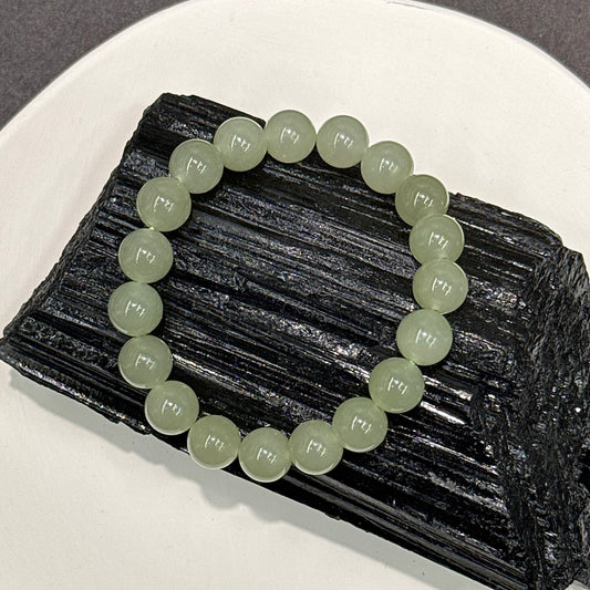 Hetian Nephrite Jade Bracelet - Light Frost 轻霜