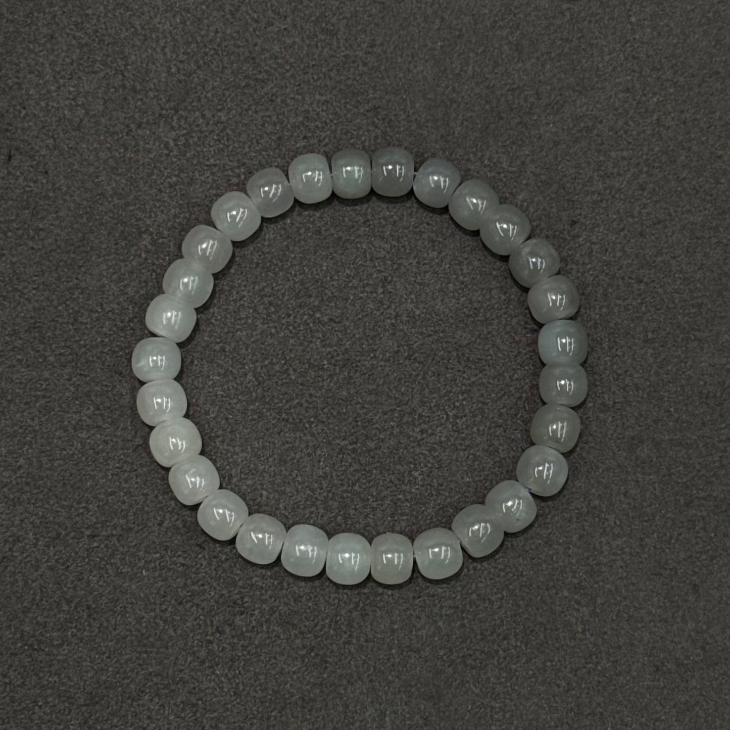 Smoky Purple Hetian Nephrite Jade Bracelet - Misty Rain 烟雨里