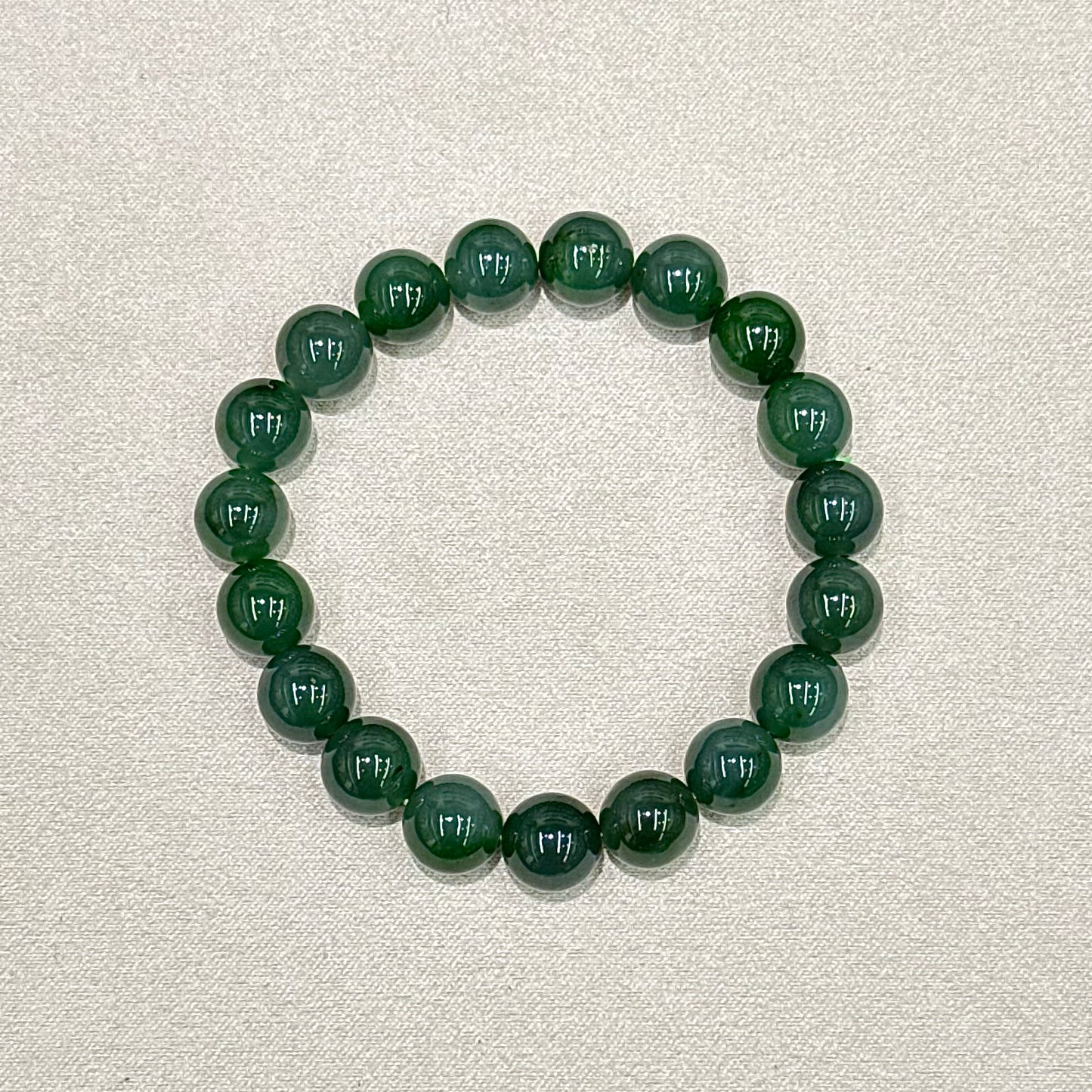 Russian Nephrite Jade Bracelet - Evergreen Harmony 常青