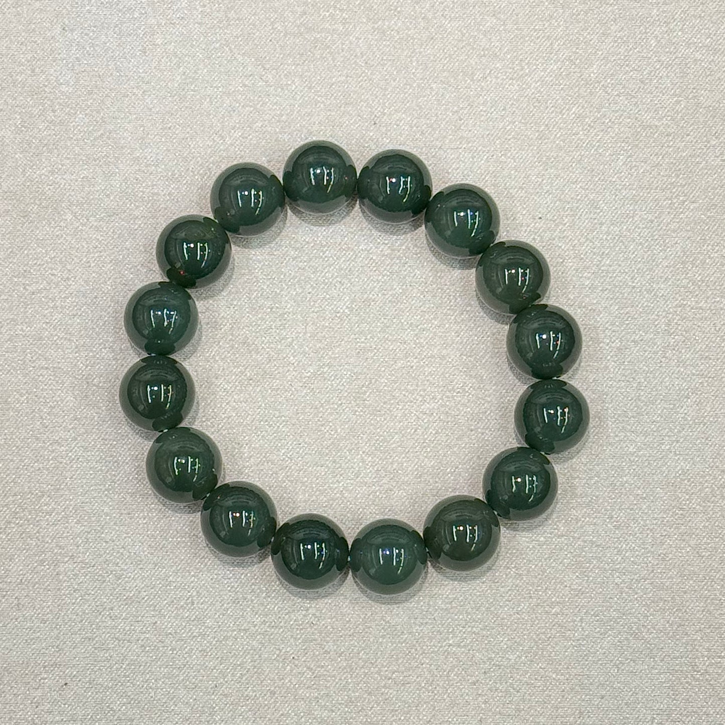 Chinese Qiemo Blue Hetian Nephrite Jade Bracelet - Ink Orchid 墨兰