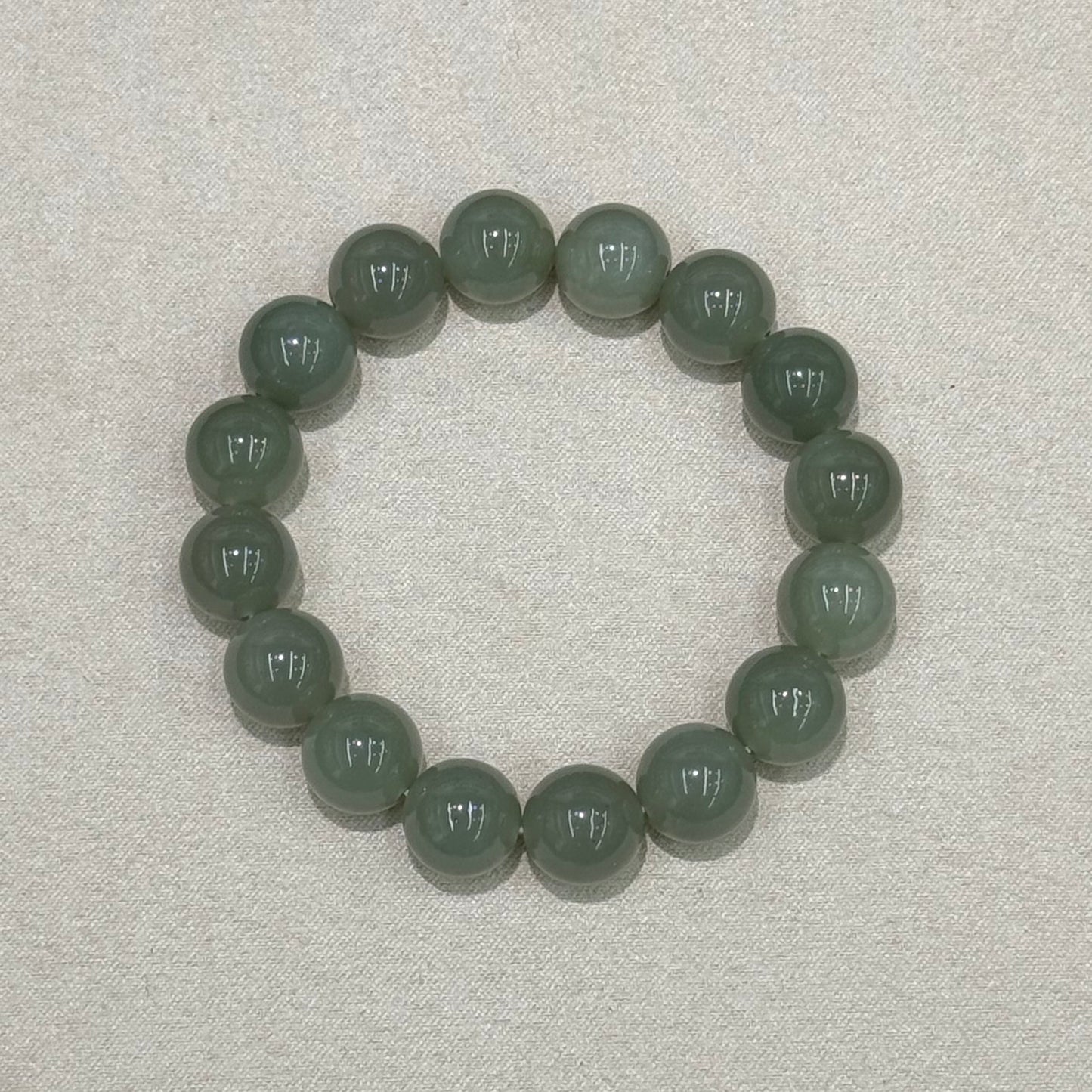 Chinese Qiemo Blue Hetian Nephrite Jade Bracelet - Clear Sky 晴岚