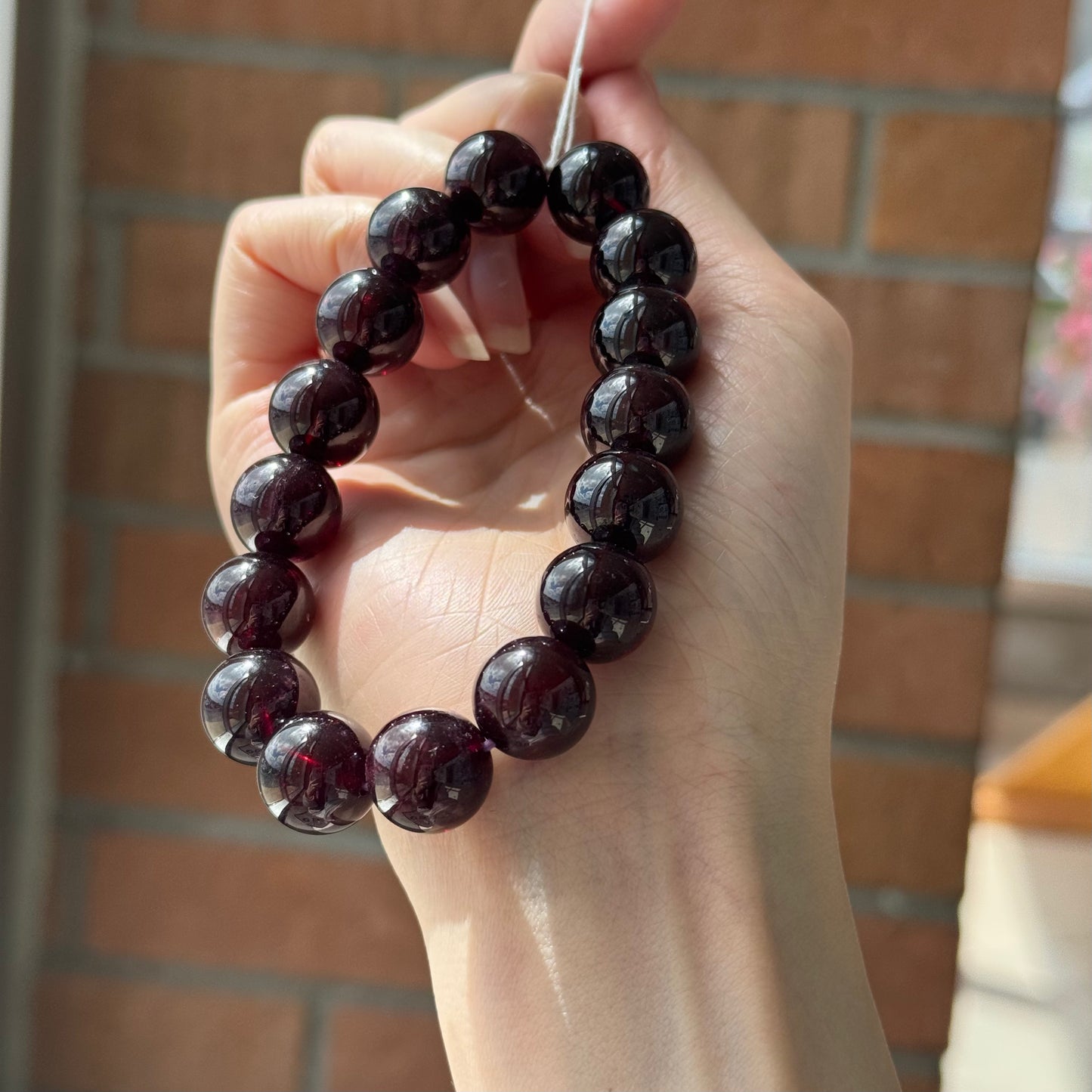 Mozambique Garnet Bracelet - Velvet Crimson