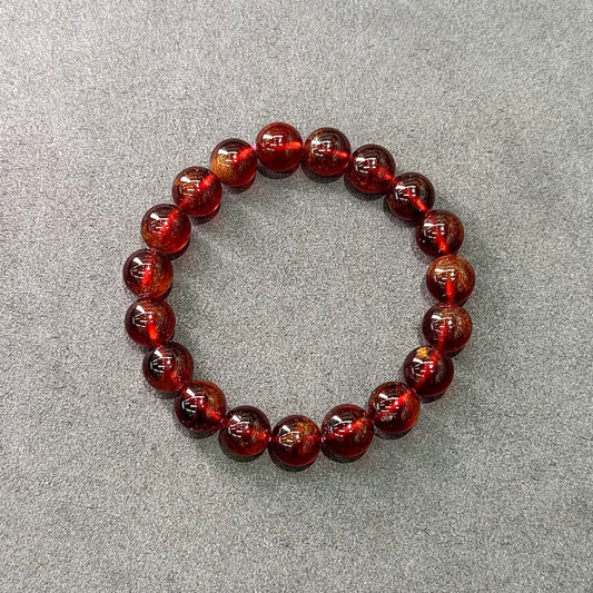Sparkling Red Garnet Bracelet - Scarlet Stardust