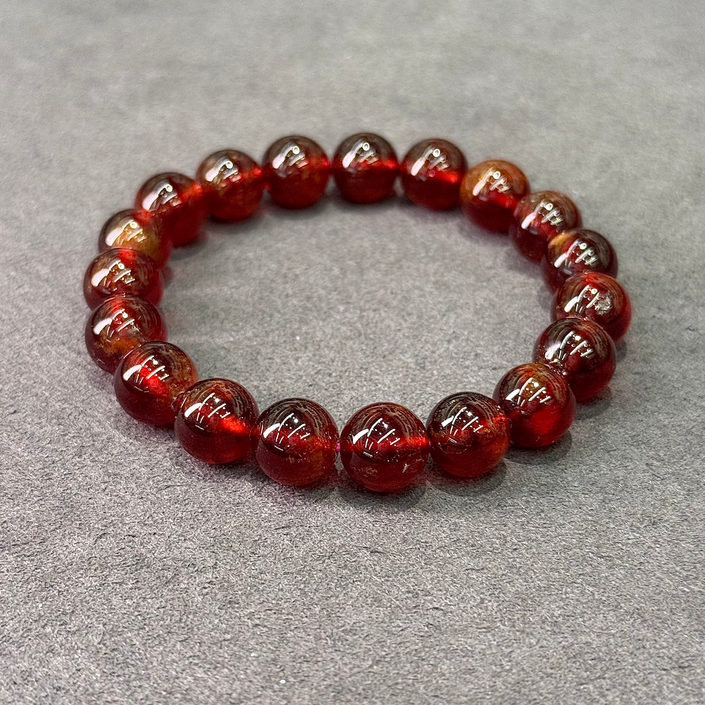 Sparkling Red Garnet Bracelet - Scarlet Stardust