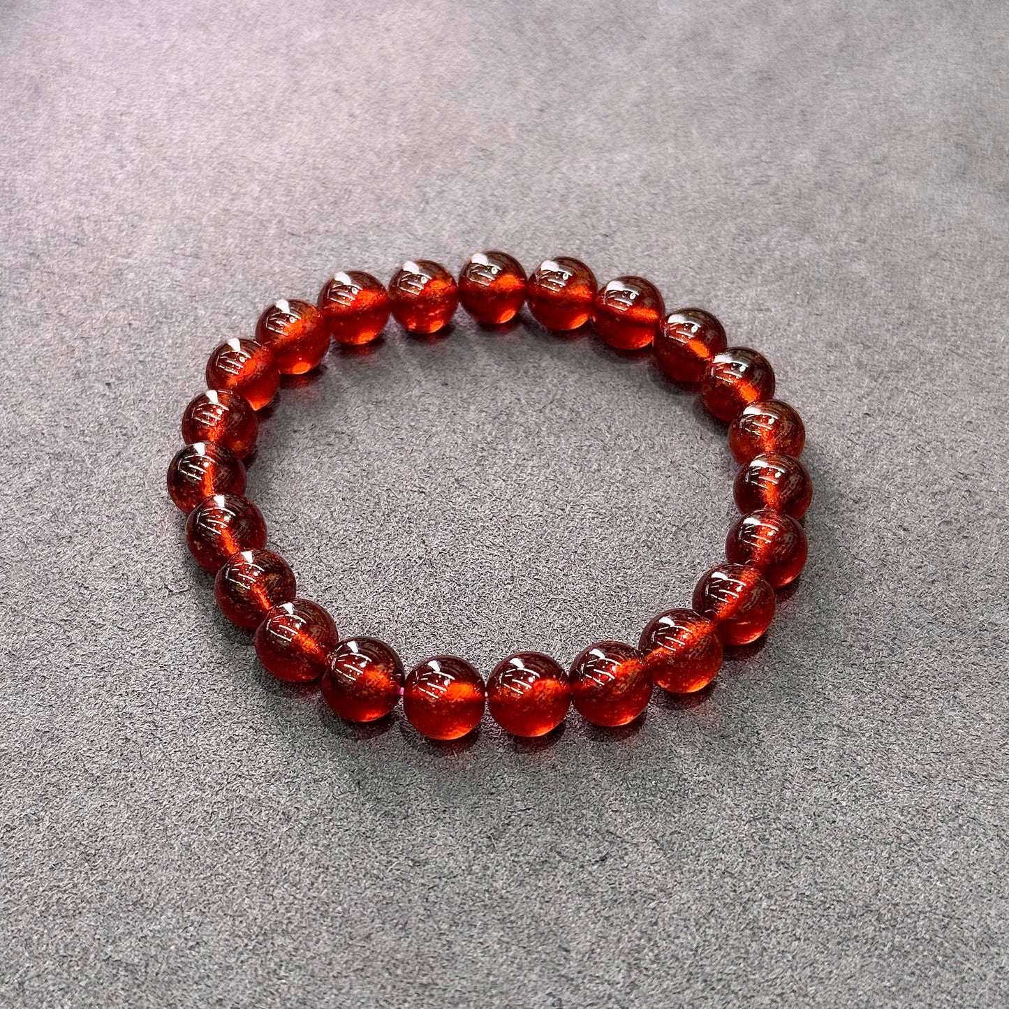 Sparkling Red Garnet Bracelet - Ruby Glow
