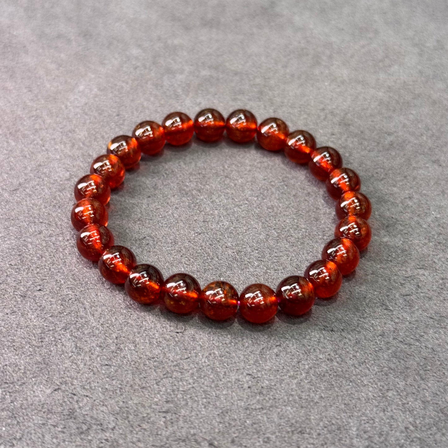Sparkling Red Garnet Bracelet - Ruby Glow