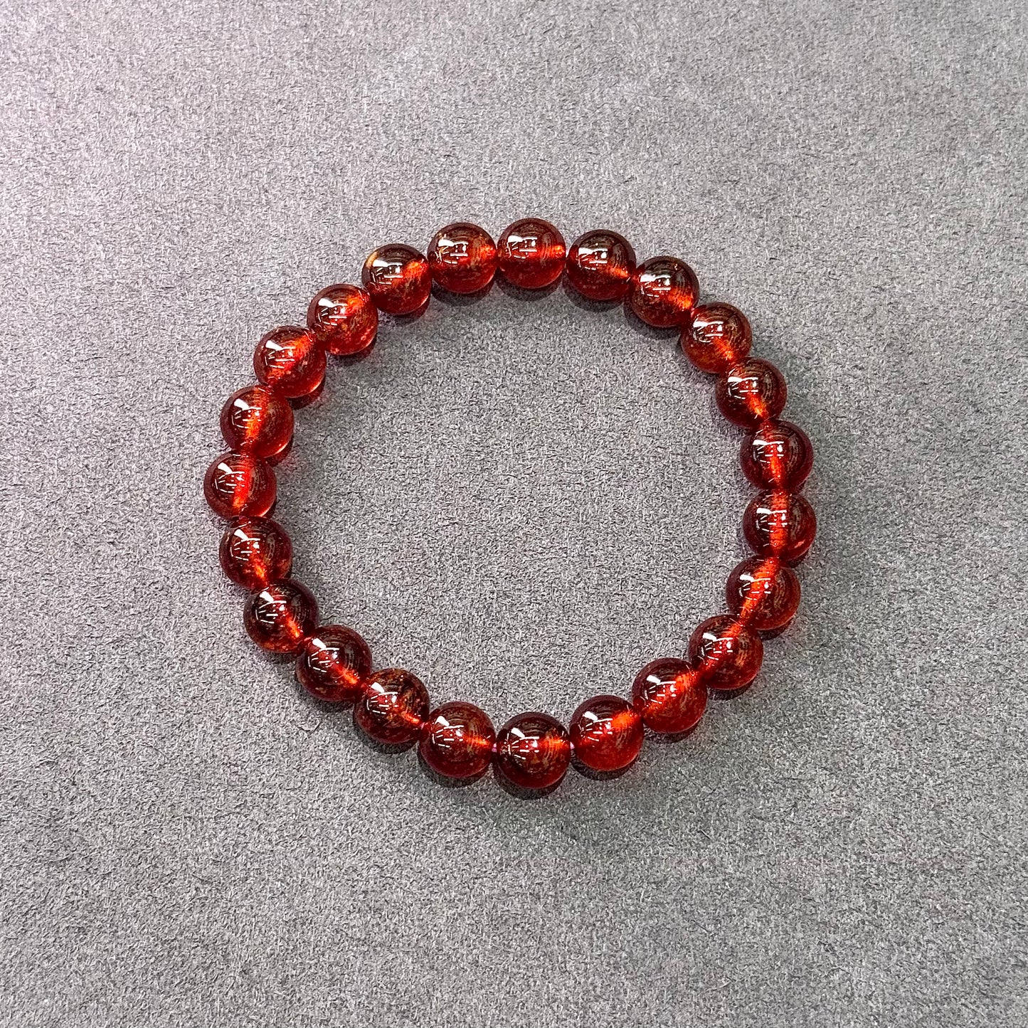 Sparkling Red Garnet Bracelet - Ruby Glow