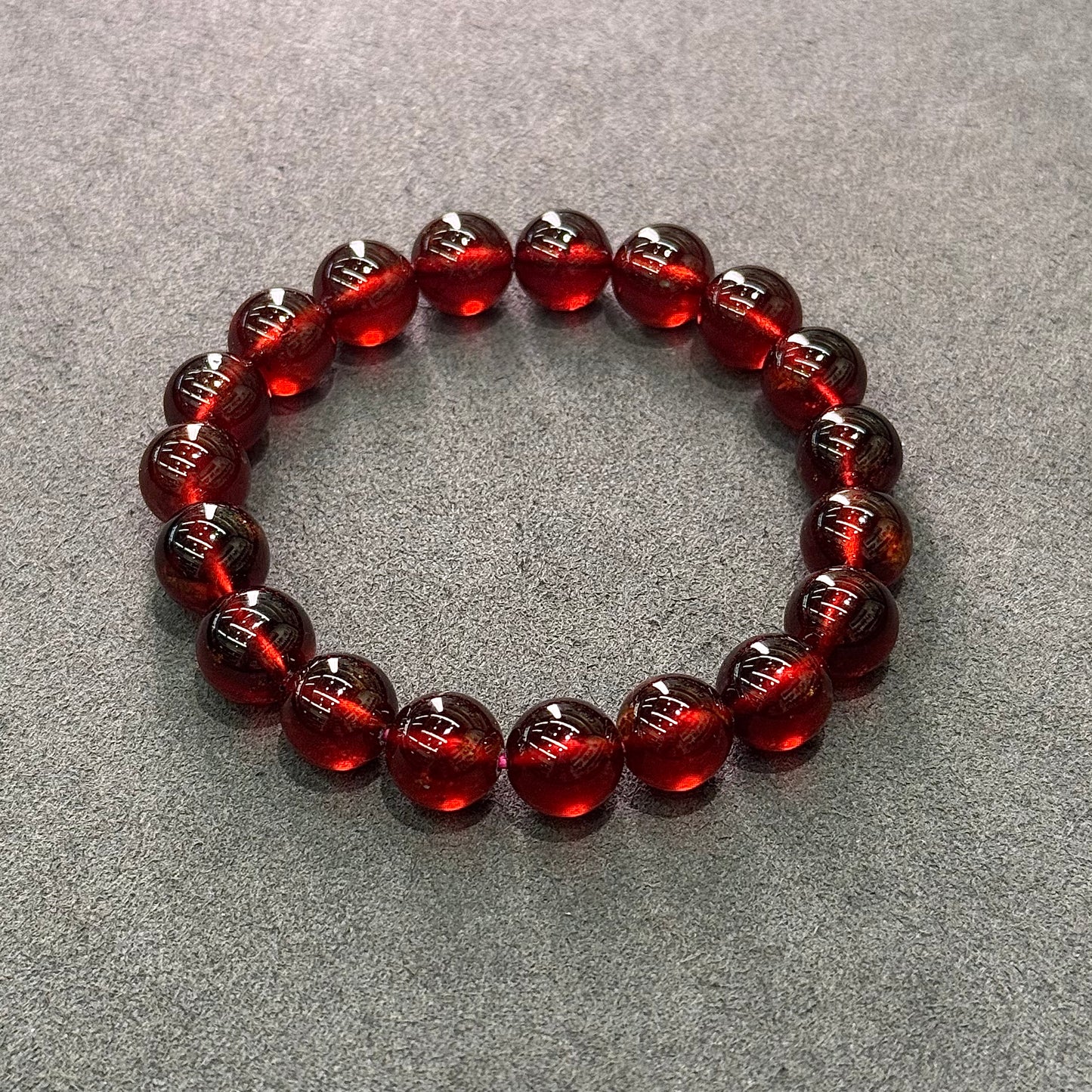 Wine Red Garnet Bracelet - Crimson Merlot