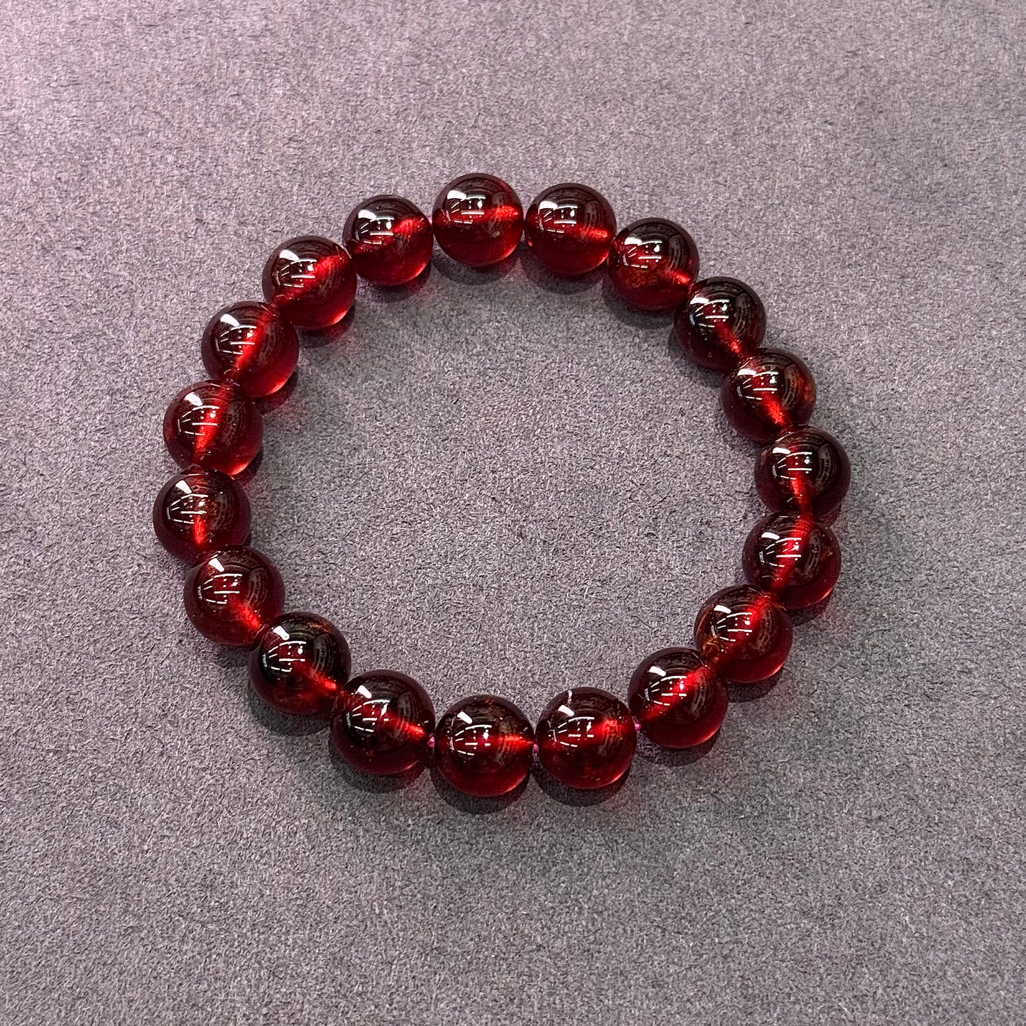 Wine Red Garnet Bracelet - Crimson Merlot