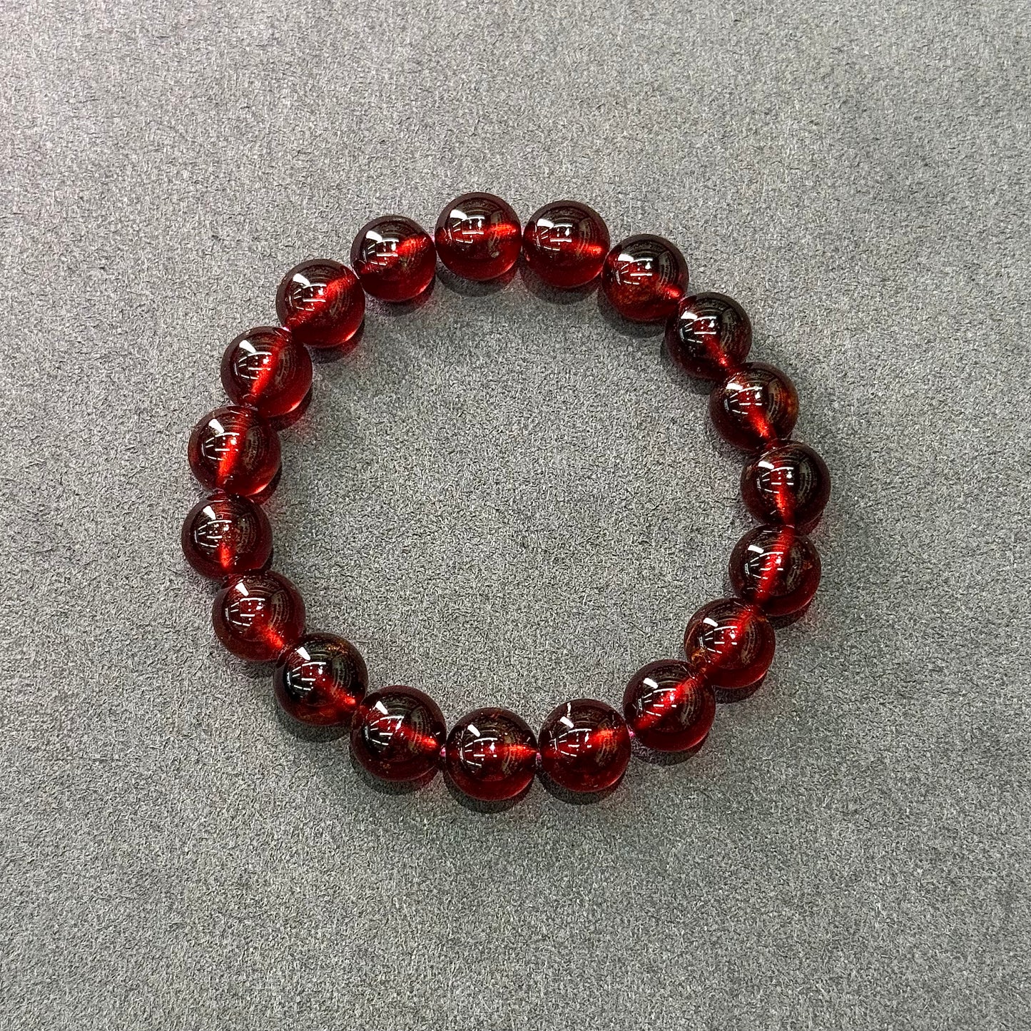Wine Red Garnet Bracelet - Crimson Merlot