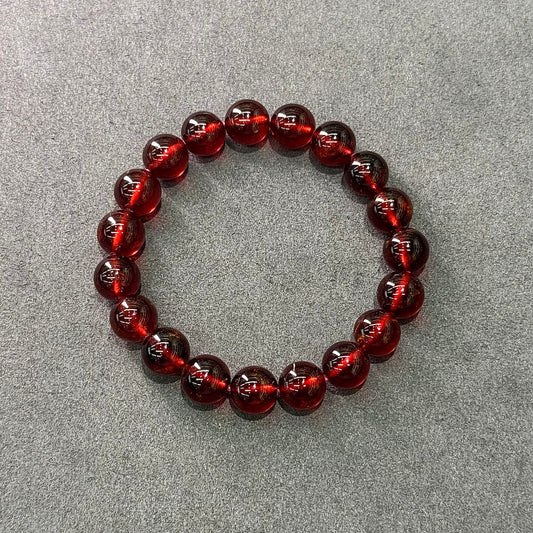 Wine Red Garnet Bracelet - Crimson Merlot