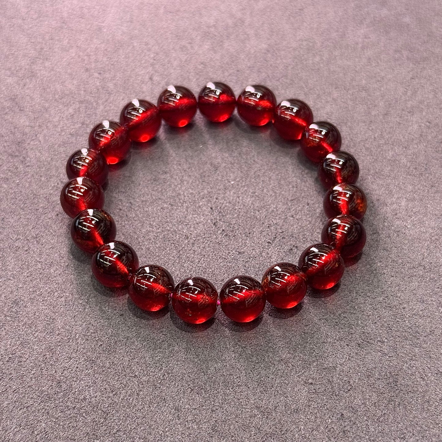 Wine Red Garnet Bracelet - Crimson Merlot