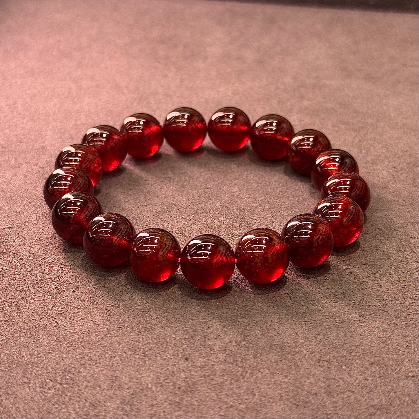 Wine Red Garnet Bracelet - Vintage Merlot