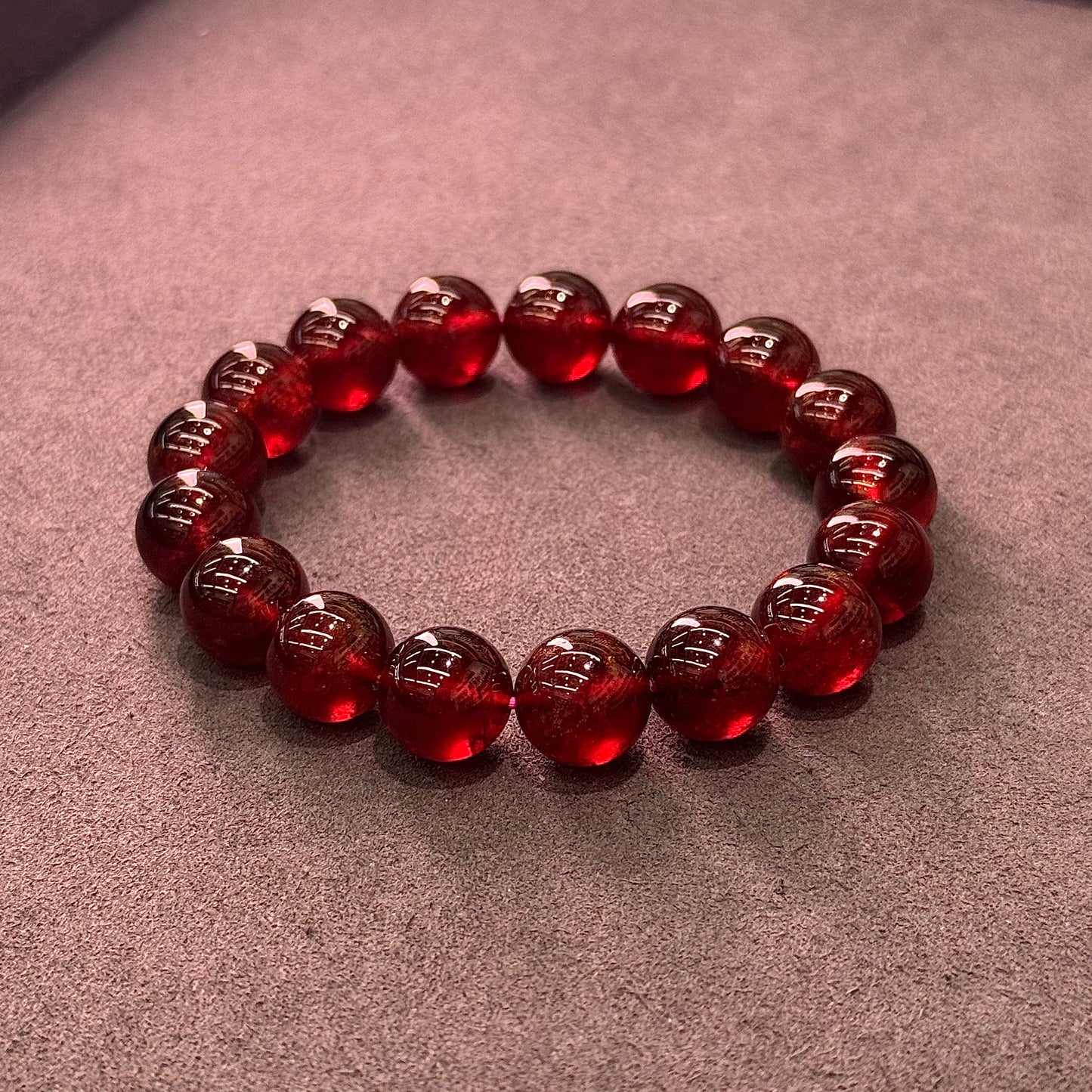 Wine Red Garnet Bracelet - Vintage Merlot