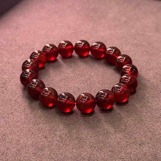 Wine Red Garnet Bracelet - Vintage Merlot