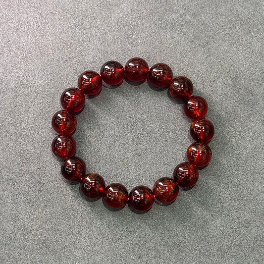 Wine Red Garnet Bracelet - Vintage Merlot