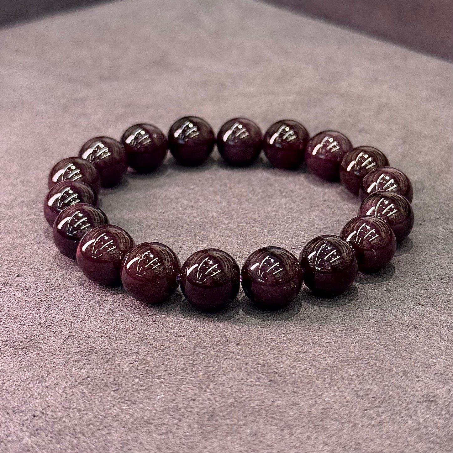 Mozambique Garnet Bracelet - Velvet Crimson