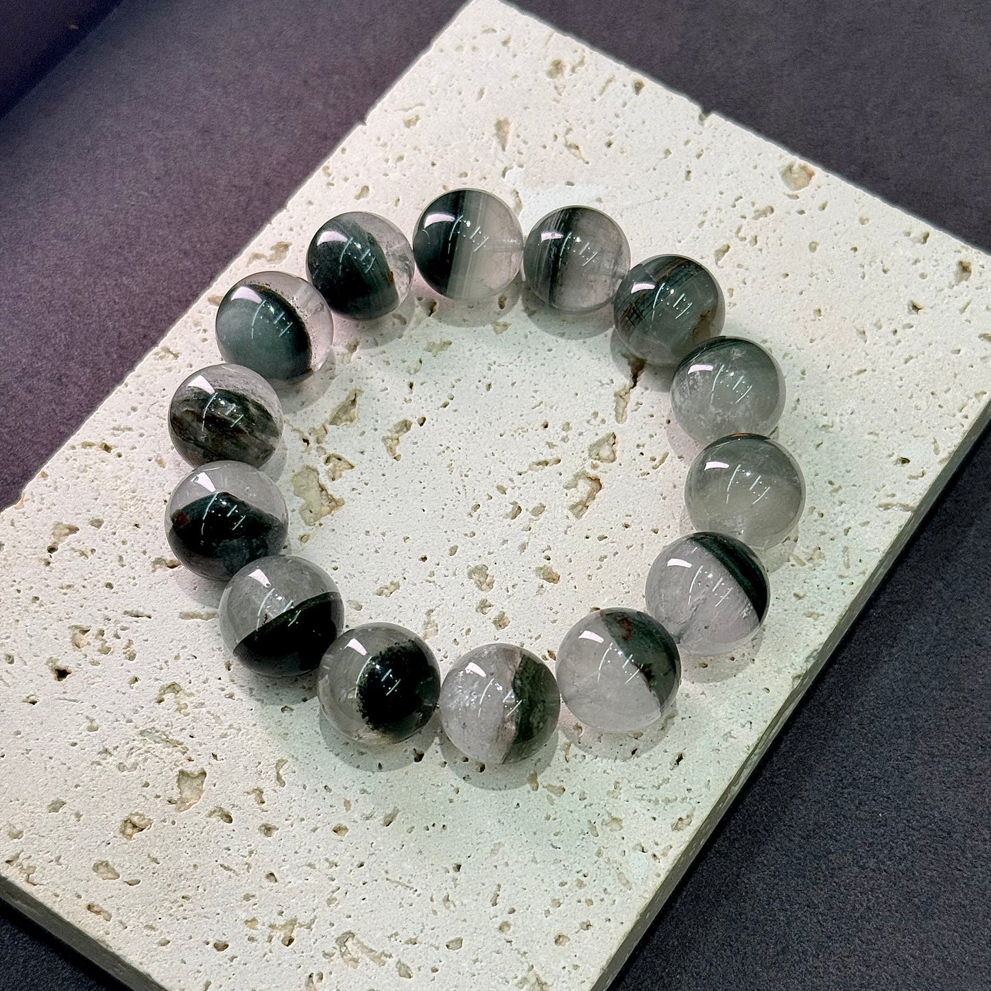 Green Phantom Quartz Bracelet - Emerald Fortune