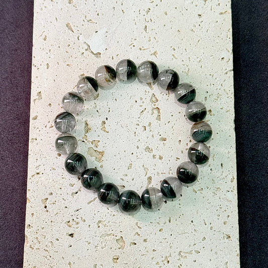 Green Phantom Quartz Bracelet - Emerald Treasure Bowl