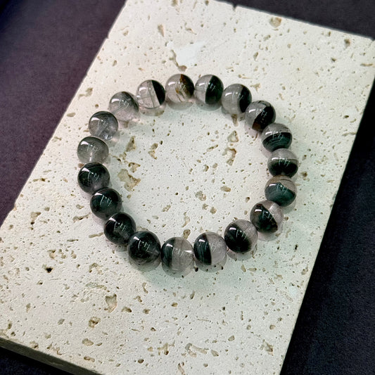 Green Phantom Quartz Bracelet - Emerald Treasure Bowl
