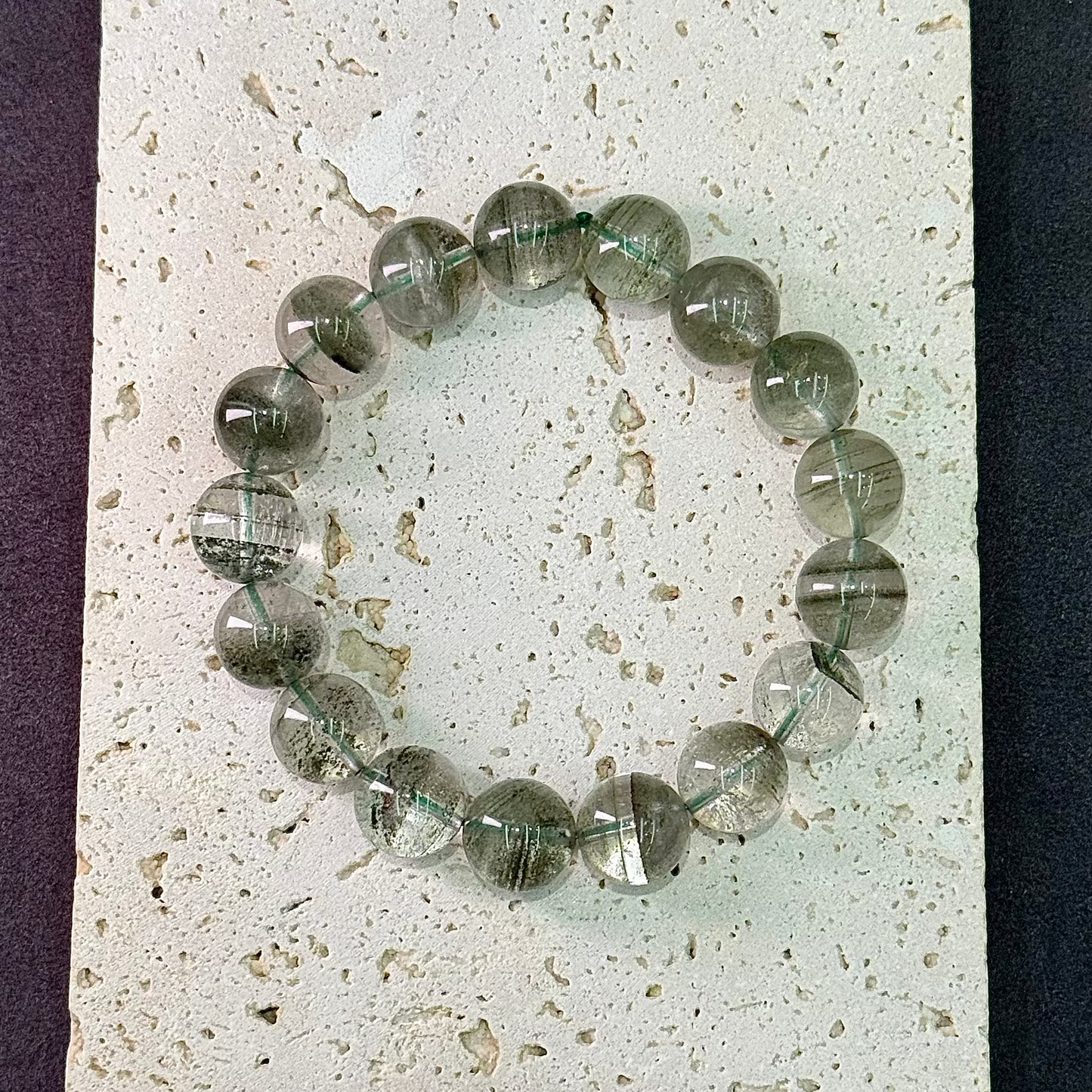 Green Phantom Quartz Bracelet - Emerald All-Star Celestial Field