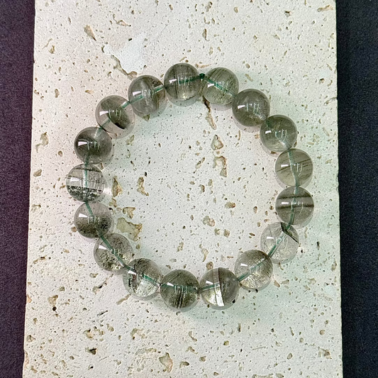 Green Phantom Quartz Bracelet - Emerald All-Star Celestial Field