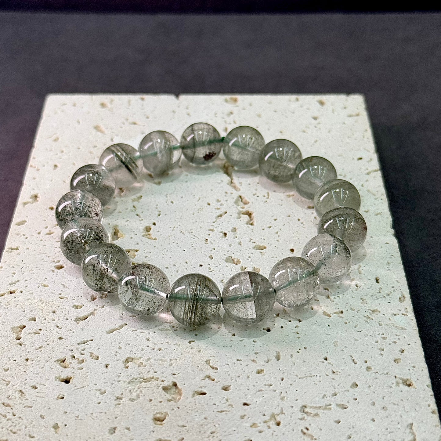 Green Phantom Quartz Bracelet - Emerald All-Star Celestial Field