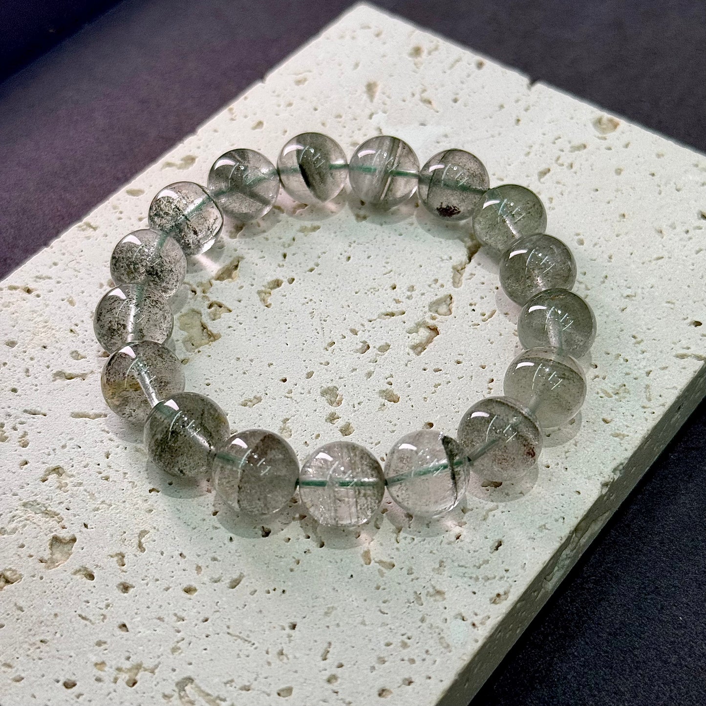 Green Phantom Quartz Bracelet - Emerald All-Star Celestial Field