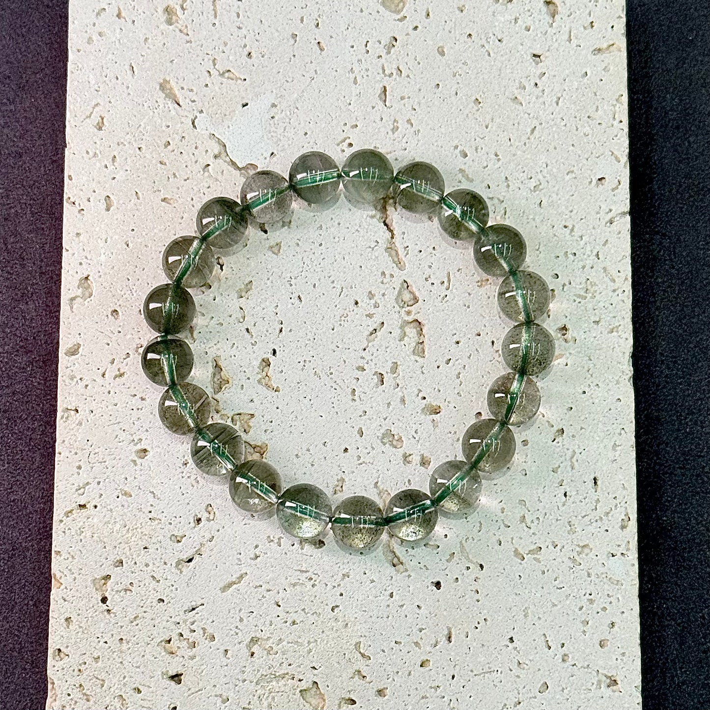 Green Phantom Quartz Bracelet - Jade Star Celestial Field