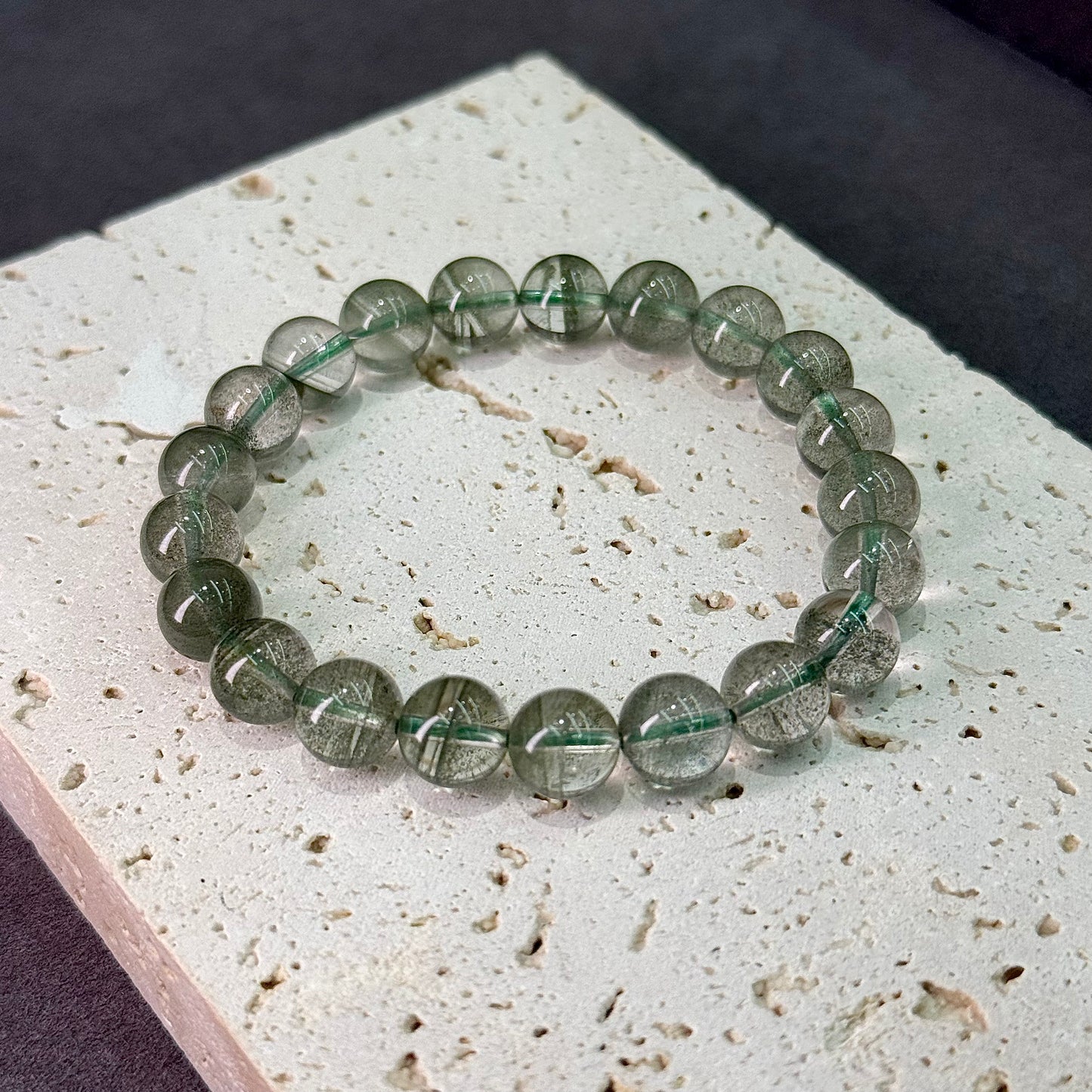 Green Phantom Quartz Bracelet - Jade Star Celestial Field