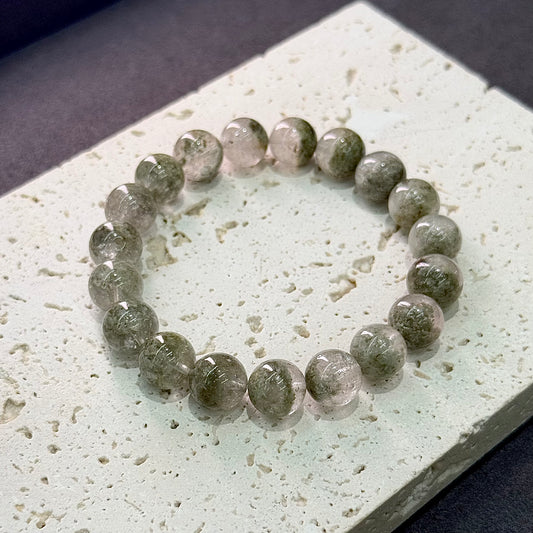 Green Phantom Quartz Bracelet - Matcha Treasure Bowl
