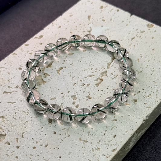 Green Rutilated Quartz Bracelet - Emerald Current