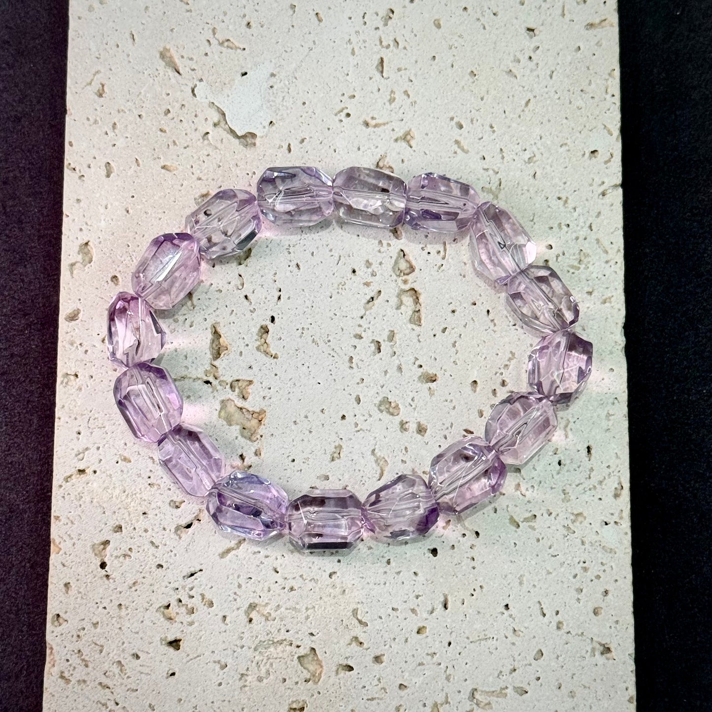 Faceted Amethyst Bracelet 紫水晶钻切随型 - Violet Radiance 紫曜流光