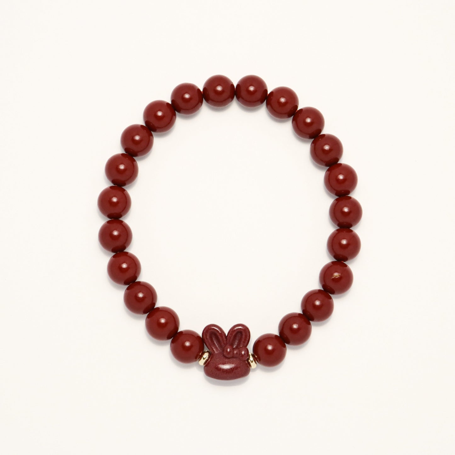 Fortune Rabbit - Meditate Cinnabar Bracelet