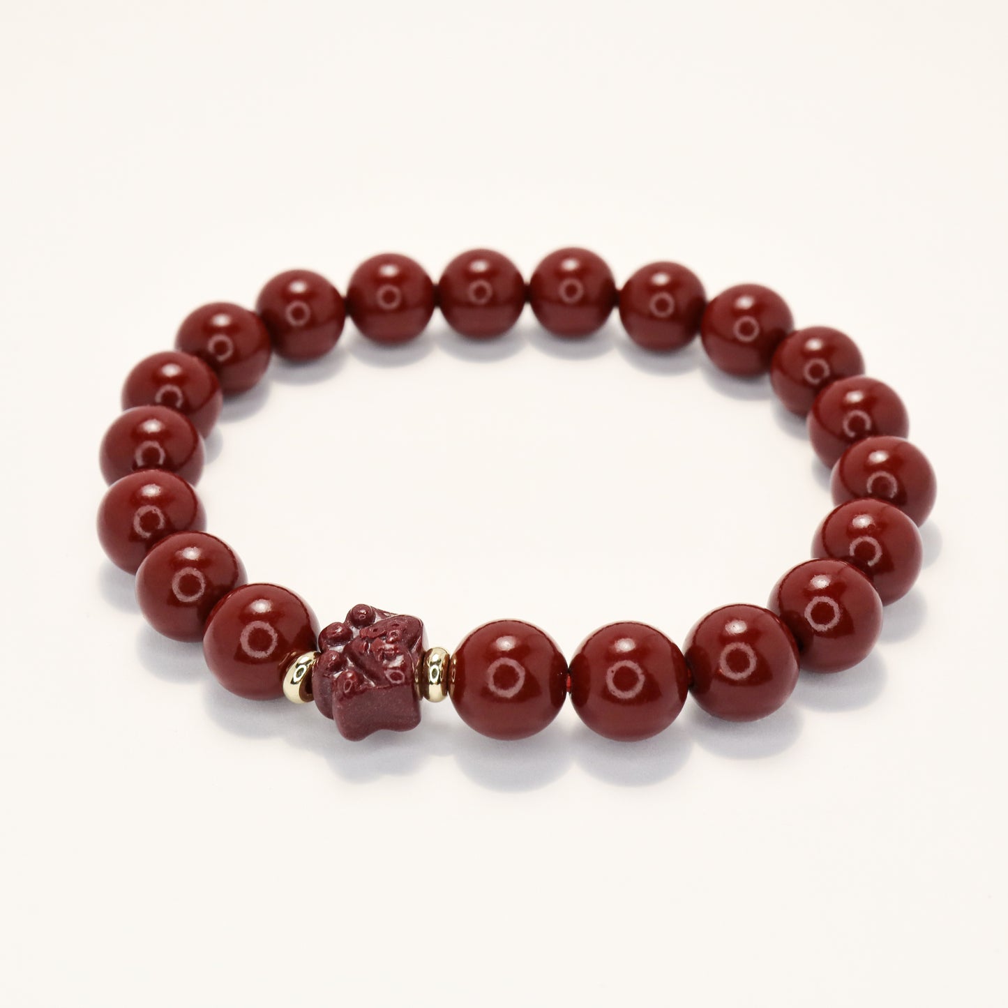 Fortune Cat Paw - Meditate Cinnabar Bracelet