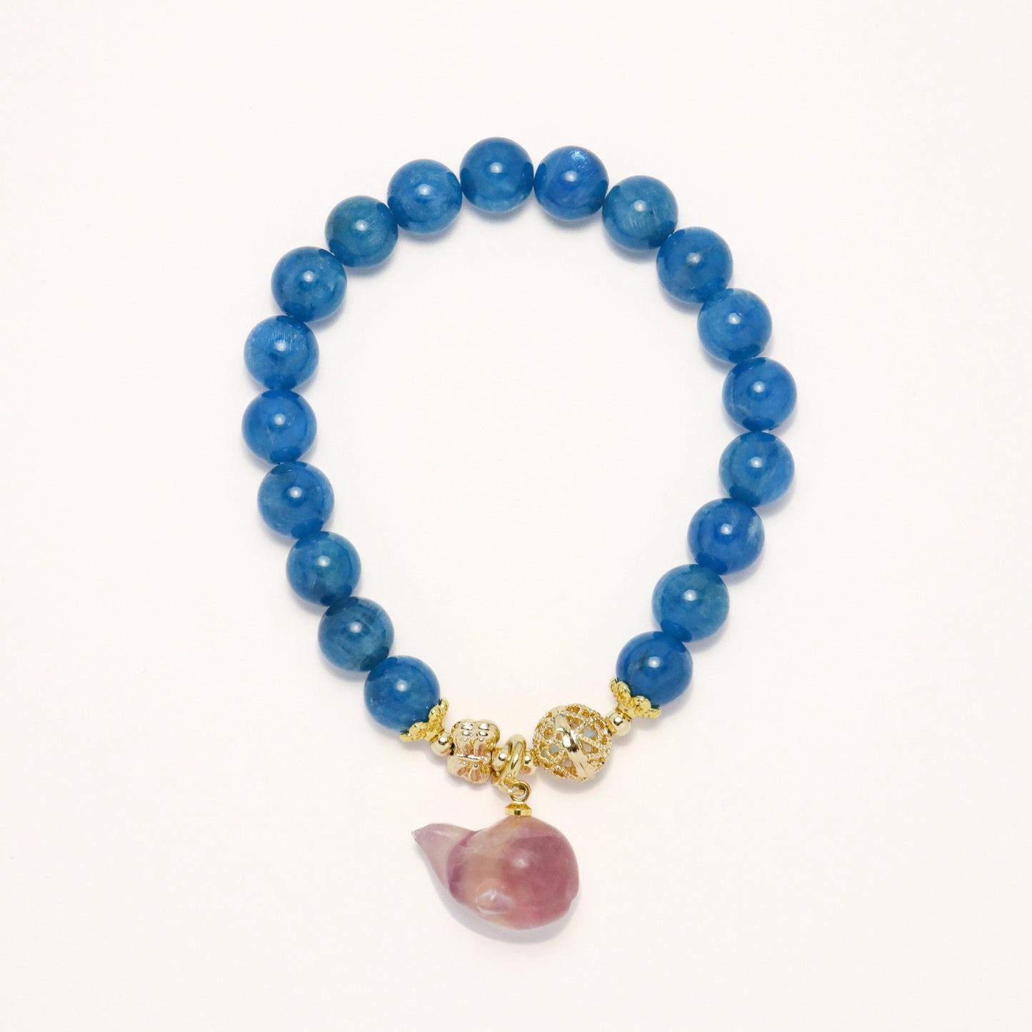 Deep Ocean Dream - Blue Apatite & Fluorite Bracelet