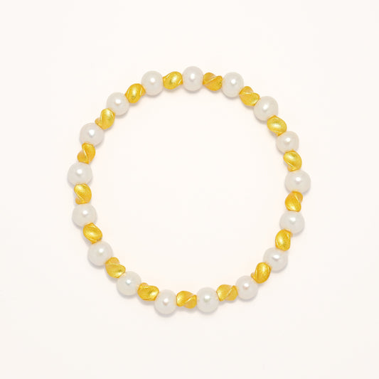 Golden Sunlight - Pearl Bracelet