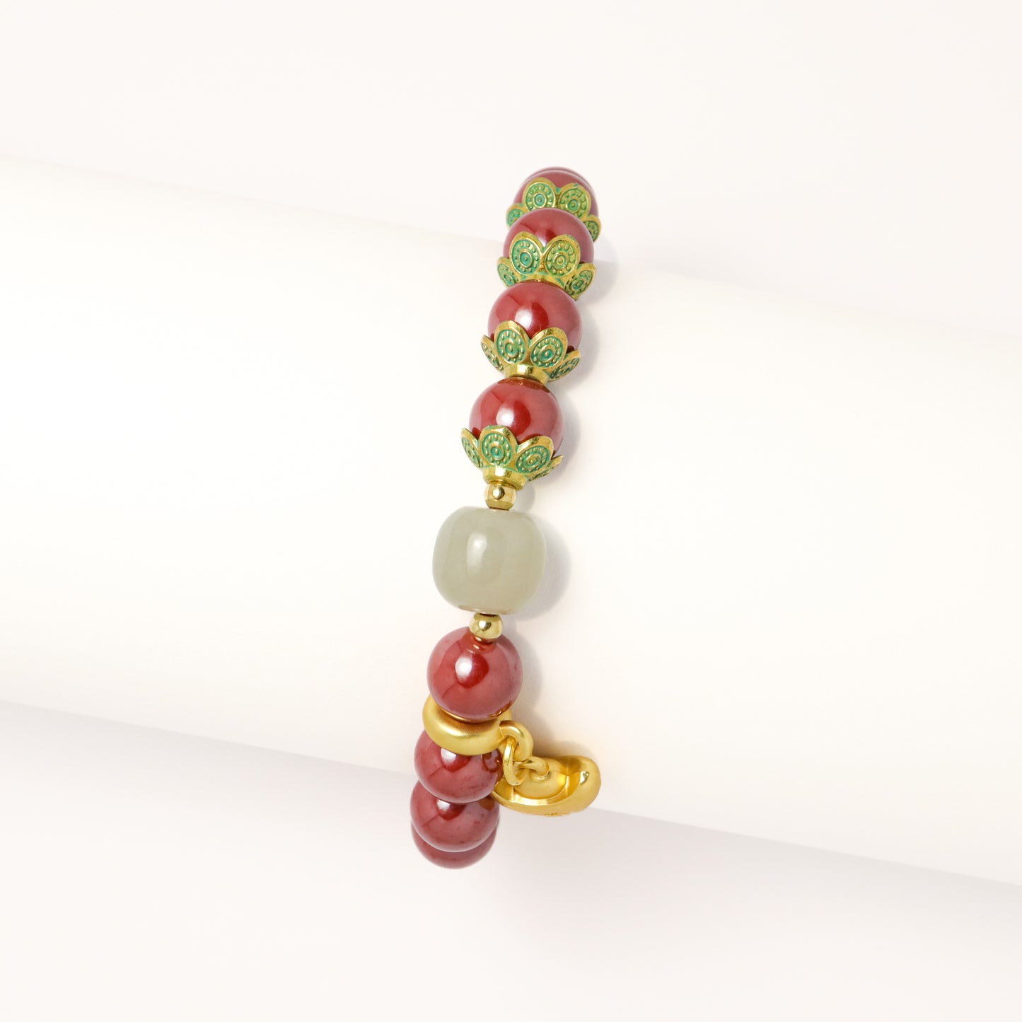 Treasure Full House - High Grade Imperial Cinnabar Bracelet