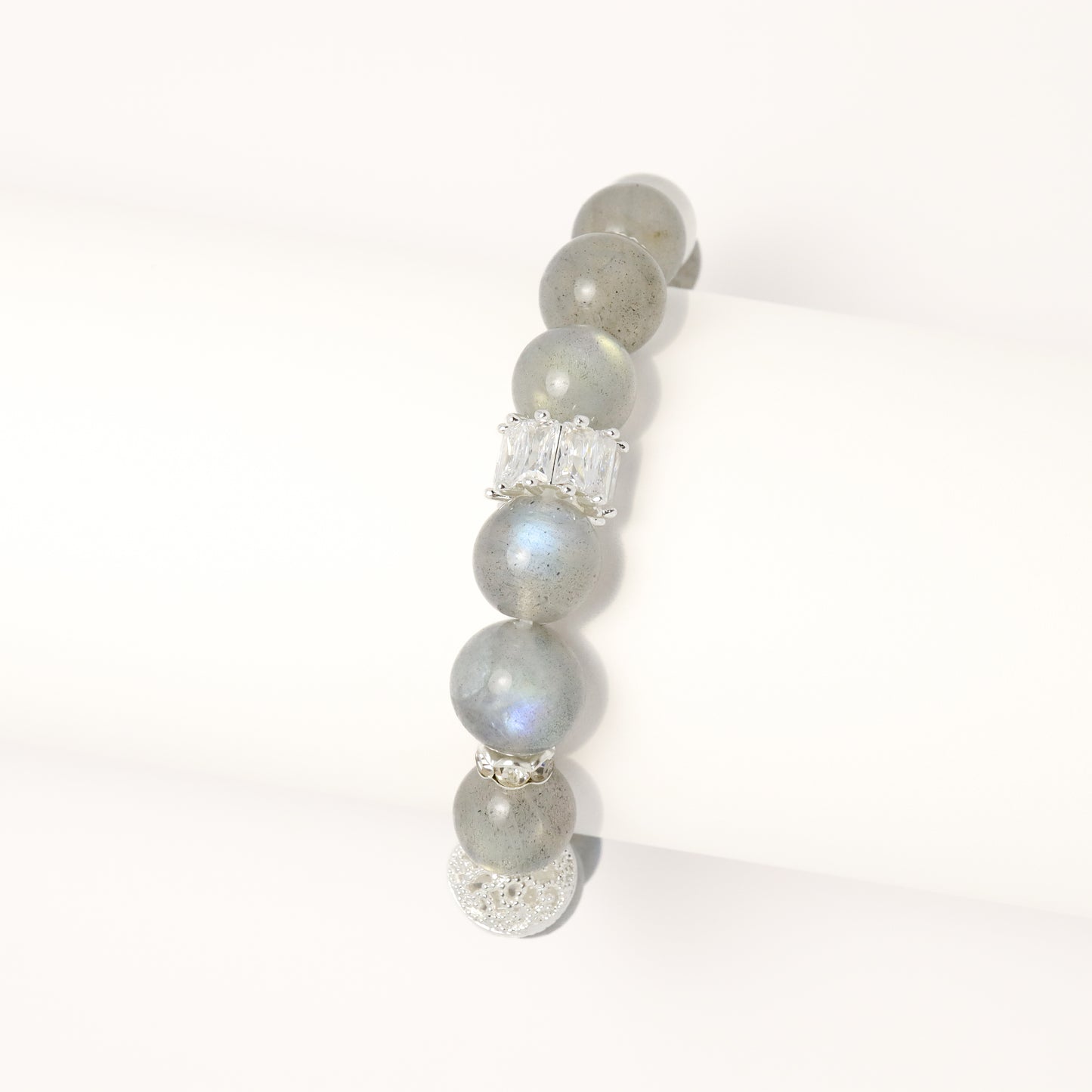 Lights in the Dark - Grey Moonstone Bracelet