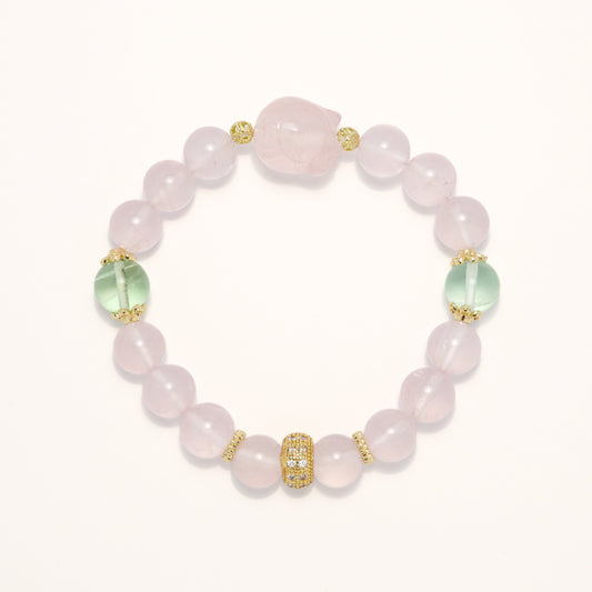 Fairy Maiden - Rose Quartz & Fluorite Bracelet