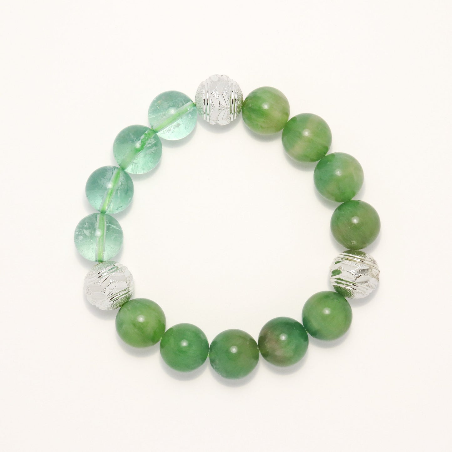 Green Light Phantom - Green Fluorite Bracelet