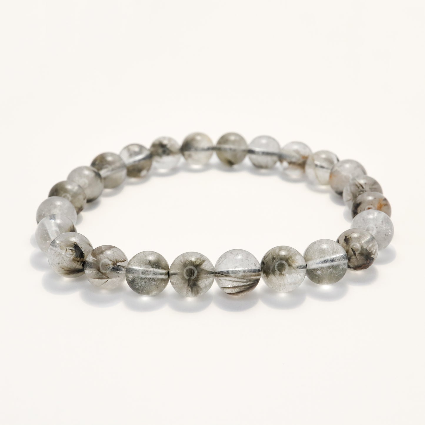 It's Ur Fate - Brookite Platinum Silver Rutilated Quartz Crystal Bracelet