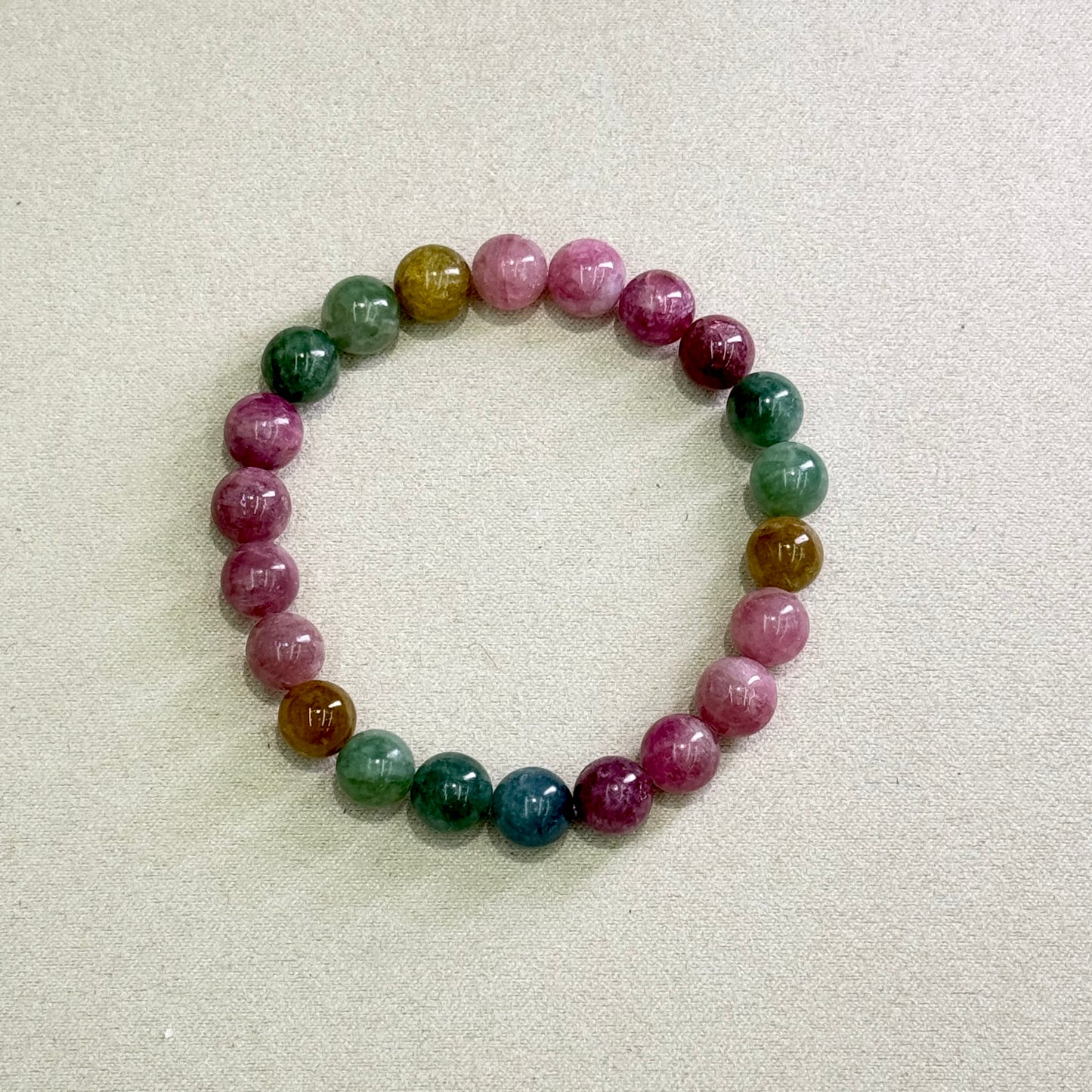 Milky Candy Tourmaline Bracelet 糯米糖果色碧玺 - Soft Sweet Glow 糯糖 🍬✨