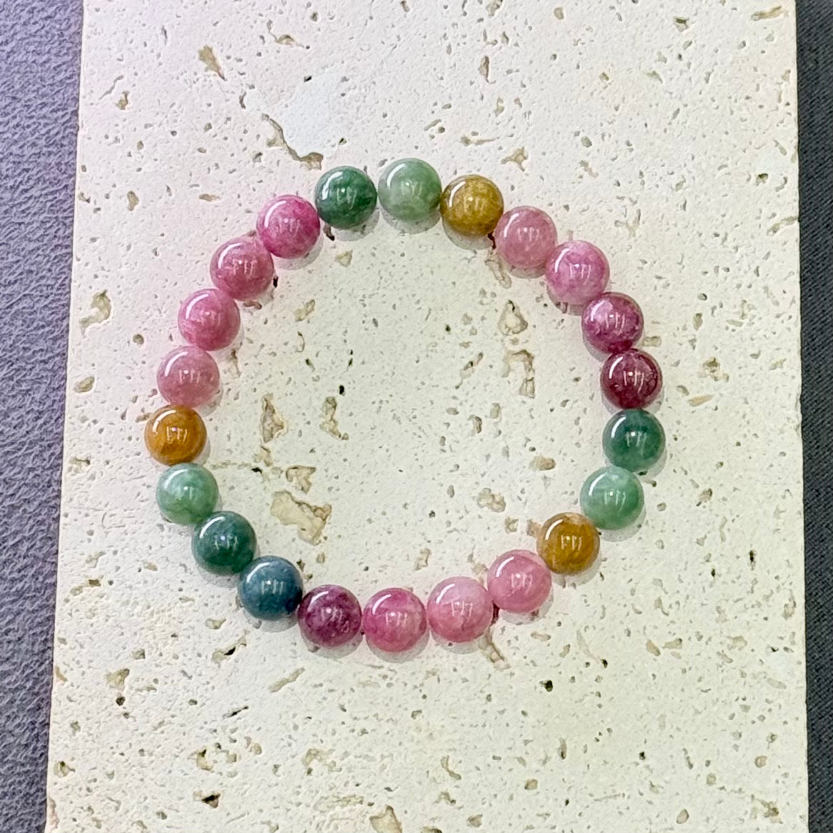 Milky Candy Tourmaline Bracelet 糯米糖果色碧玺 - Soft Sweet Glow 糯糖 🍬✨