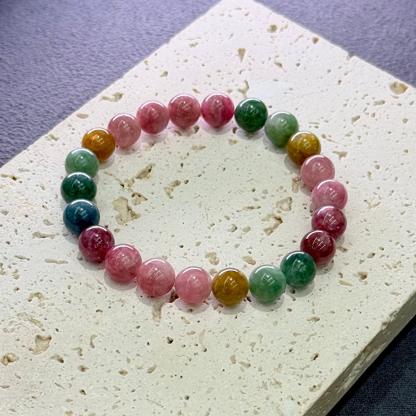 Milky Candy Tourmaline Bracelet 糯米糖果色碧玺 - Soft Sweet Glow 糯糖 🍬✨