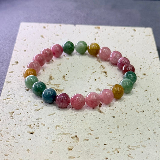Milky Candy Tourmaline Bracelet 糯米糖果色碧玺 - Soft Sweet Glow 糯糖 🍬✨