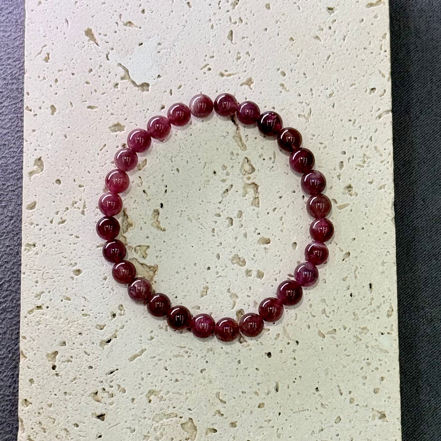 Rubellite Tourmaline Bracelet 卢比莱/粉碧玺 - Ruby Bloom 红蔷🌹❤️