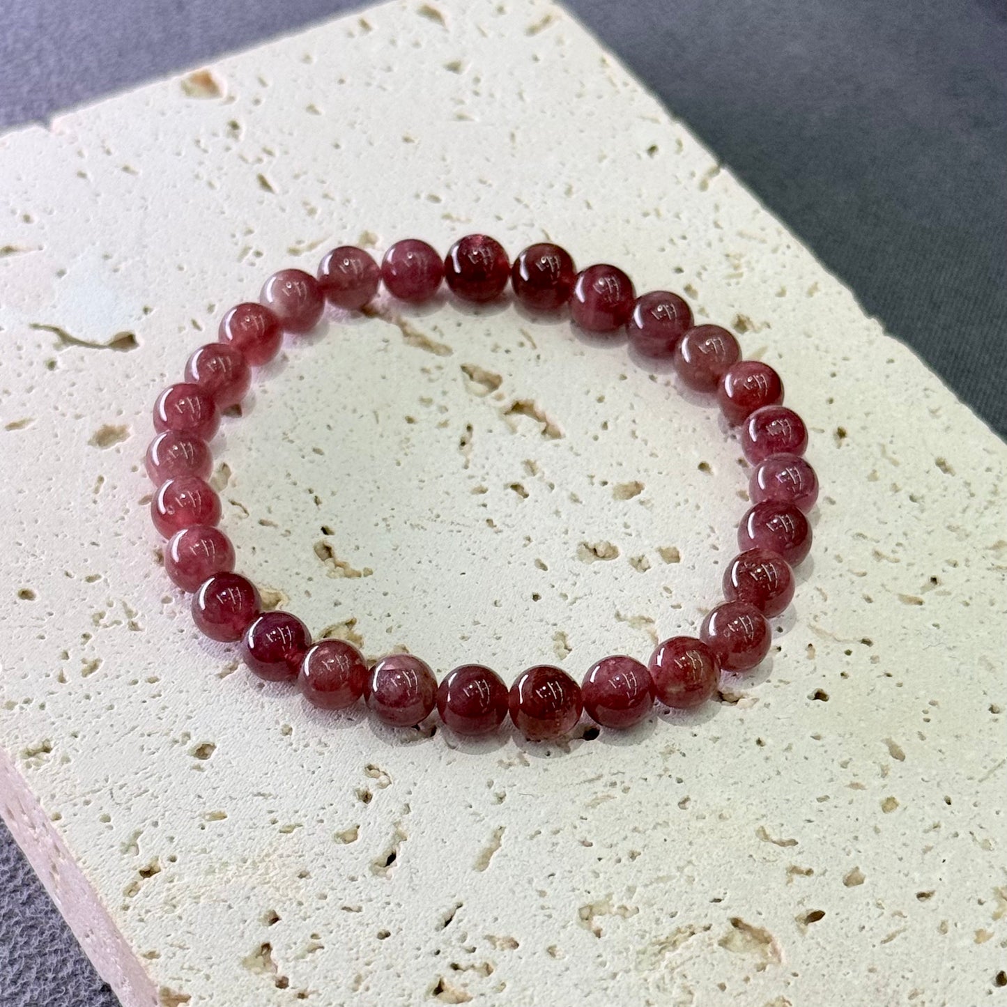 Rubellite Tourmaline Bracelet 卢比莱/粉碧玺 - Ruby Bloom 红蔷🌹❤️