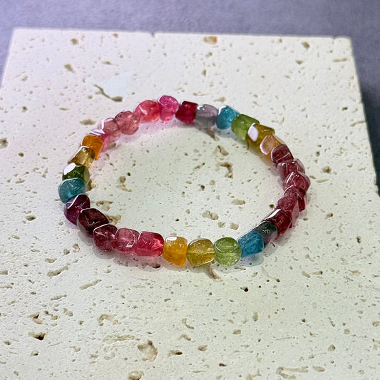 Multi-Color Tourmaline Bracelet 荧光色浓郁糖果碧玺- Prism Palette 霓彩 🌈✨